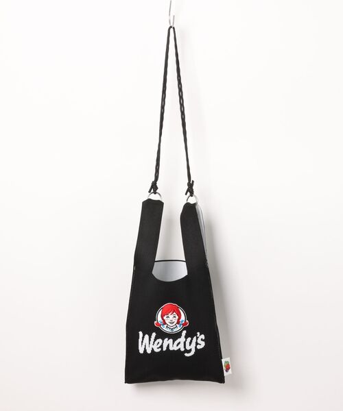 FRUIT OF THE LOOM（フルーツオブザルーム）の「【FRUIT OF THE LOOM】WENDY’S MINI SHOULDER BAG/ウェンディーズ コラボ/ショルダーバッグ（ショルダーバッグ・レディース・ブラック/レッド・FREE）」の2枚目の写真