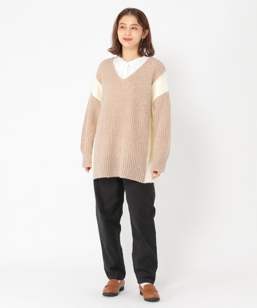 studio CLIP（スタディオクリップ）の「イージーあったかテーパードパンツ[プチ・プラスサイズあり]（その他パンツ・レディース・ブラック/ライトグレー/モカ/ダークブルー・LARGE/XXX-LARGE/MEDIUM/X-LARGE/XX-LARGE/SMALL/PF）」の8枚目の写真