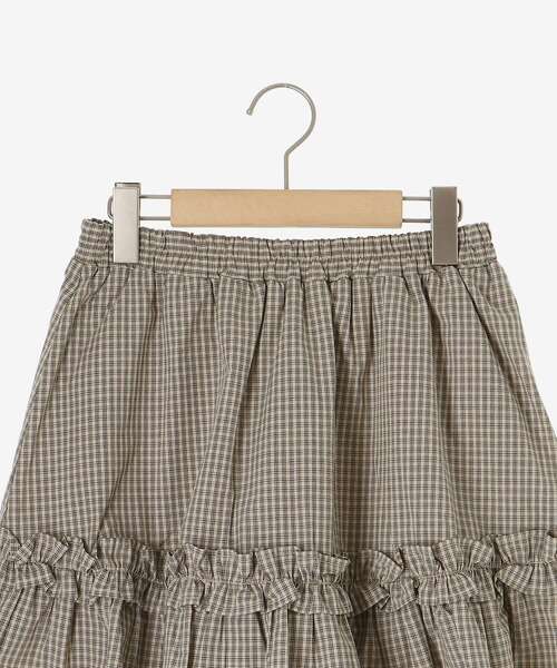 MAJESTIC LEGON(マジェスティックレゴン)の「プチフリルギャザーミニスカパン(スカート・レディース・ベージュ系その他2/ホワイト系その他/ホワイト系その他2・MEDIUM)」の9枚目の写真