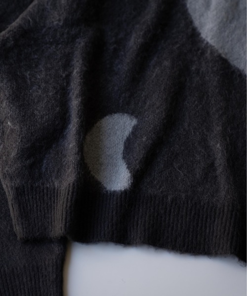 SINSS（シンス）の「Shaggy design knit / シャギーデザインニット（ニット/セーター・メンズ・ライトグレー/チャコール・LARGE/MEDIUM/SMALL）」の19枚目の写真