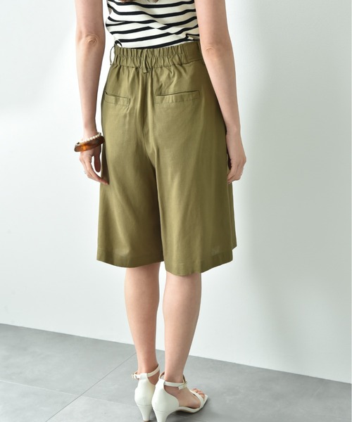 INTERPLANET(インタープラネット)の「2タックキュロットパンツ(その他パンツ・レディース・オフホワイト/カーキ/ブラウン・FREE)」の9枚目の写真