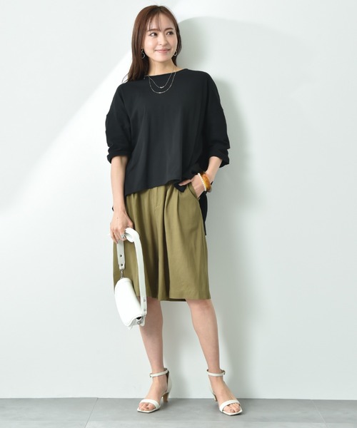 INTERPLANET(インタープラネット)の「2タックキュロットパンツ(その他パンツ・レディース・オフホワイト/カーキ/ブラウン・FREE)」の12枚目の写真