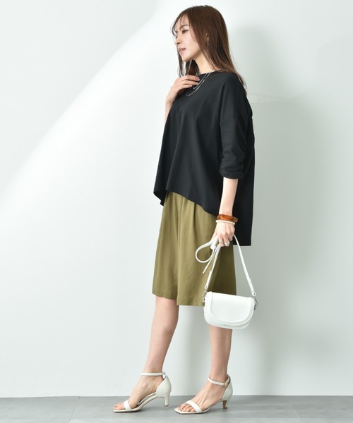 INTERPLANET(インタープラネット)の「2タックキュロットパンツ(その他パンツ・レディース・オフホワイト/カーキ/ブラウン・FREE)」の13枚目の写真