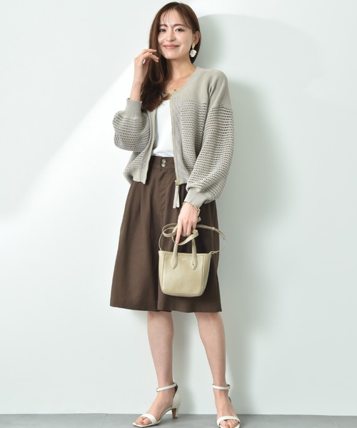 INTERPLANET(インタープラネット)の「2タックキュロットパンツ(その他パンツ・レディース・オフホワイト/カーキ/ブラウン・FREE)」の22枚目の写真