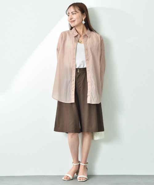 INTERPLANET(インタープラネット)の「2タックキュロットパンツ(その他パンツ・レディース・オフホワイト/カーキ/ブラウン・FREE)」の15枚目の写真