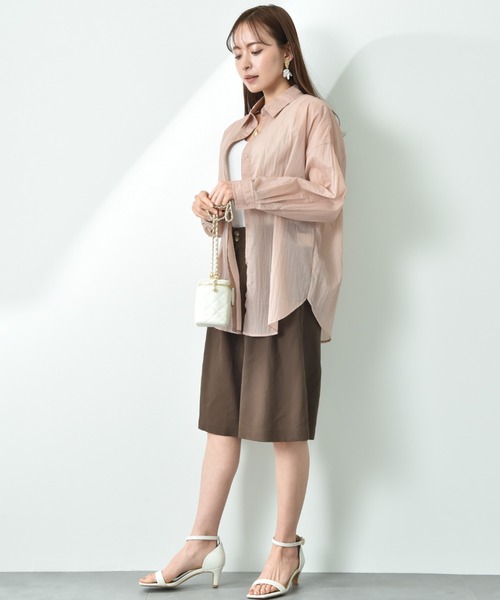 INTERPLANET(インタープラネット)の「2タックキュロットパンツ(その他パンツ・レディース・オフホワイト/カーキ/ブラウン・FREE)」の16枚目の写真