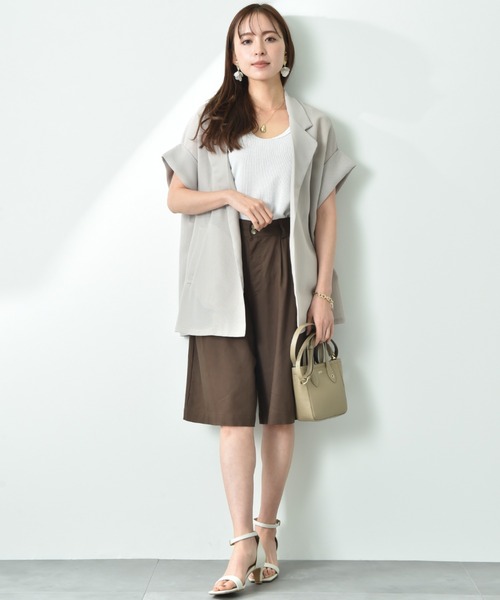 INTERPLANET(インタープラネット)の「2タックキュロットパンツ(その他パンツ・レディース・オフホワイト/カーキ/ブラウン・FREE)」の21枚目の写真