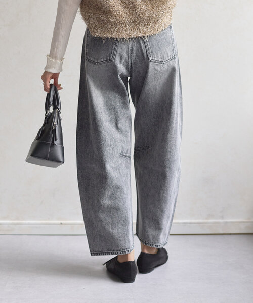 Thevon（ゼボン）の「バレルデニムパンツ（その他パンツ・レディース・ブラック/ブルー/ネイビー・S/M）」の7枚目の写真