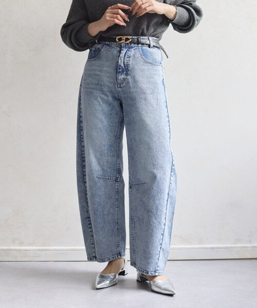 Thevon（ゼボン）の「バレルデニムパンツ（その他パンツ・レディース・ブラック/ブルー/ネイビー・S/M）」の19枚目の写真