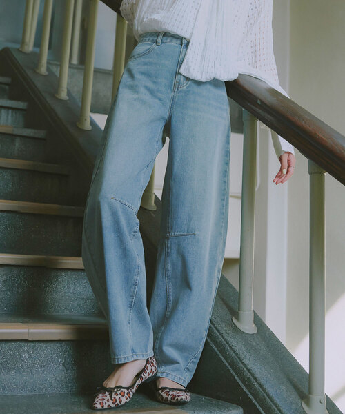 バレルレッグデニム（デニムパンツ）｜KOBE LETTUCE（コウベレタス）の