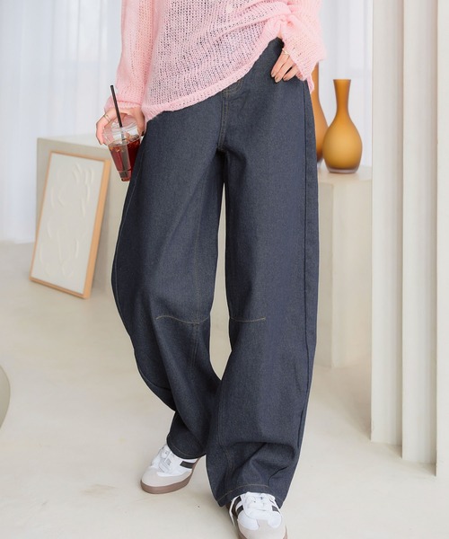 【極良品】トーテム　バレルレッグデニム　ジーンズ 極良品】トーテム バレルレッグデニム ジーンズ