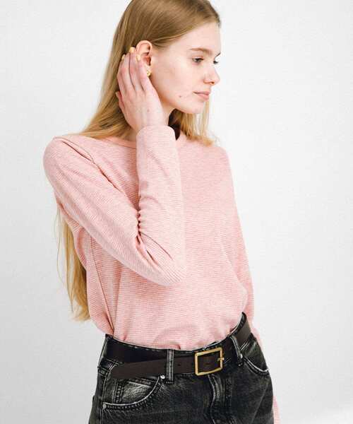 URBAN RESEARCH Sonny Label（アーバンリサーチサニーレーベル）の「JQベーシックロングTシャツ（Tシャツ/カットソー・レディース・グレー/ブラック/ピンク・FREE）」の3枚目の写真