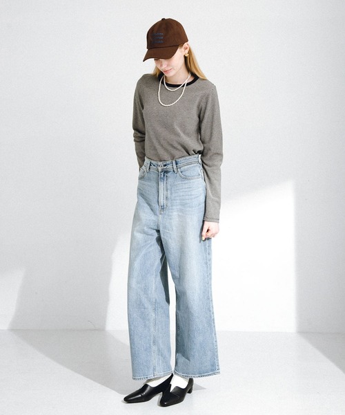 URBAN RESEARCH Sonny Label（アーバンリサーチサニーレーベル）の「JQベーシックロングTシャツ（Tシャツ/カットソー・レディース・グレー/ブラック/ピンク・FREE）」の18枚目の写真