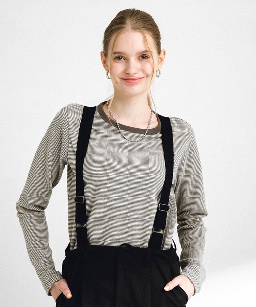 URBAN RESEARCH Sonny Label（アーバンリサーチサニーレーベル）の「JQベーシックロングTシャツ（Tシャツ/カットソー・レディース・グレー/ブラック/ピンク・FREE）」の21枚目の写真