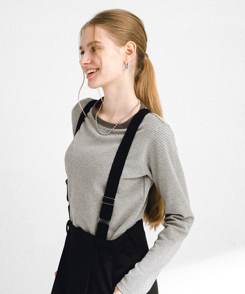 URBAN RESEARCH Sonny Label（アーバンリサーチサニーレーベル）の「JQベーシックロングTシャツ（Tシャツ/カットソー・レディース・グレー/ブラック/ピンク・FREE）」の22枚目の写真