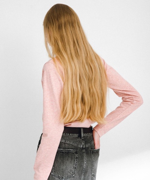 URBAN RESEARCH Sonny Label（アーバンリサーチサニーレーベル）の「JQベーシックロングTシャツ（Tシャツ/カットソー・レディース・グレー/ブラック/ピンク・FREE）」の4枚目の写真