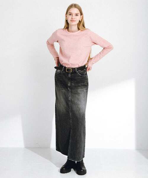 URBAN RESEARCH Sonny Label（アーバンリサーチサニーレーベル）の「JQベーシックロングTシャツ（Tシャツ/カットソー・レディース・グレー/ブラック/ピンク・FREE）」の5枚目の写真