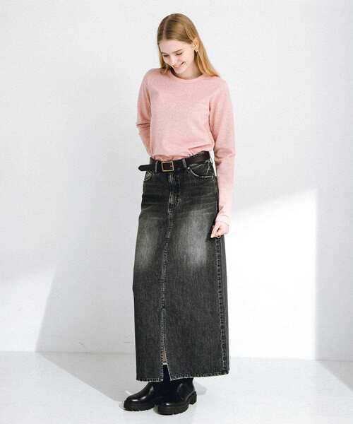 URBAN RESEARCH Sonny Label（アーバンリサーチサニーレーベル）の「JQベーシックロングTシャツ（Tシャツ/カットソー・レディース・グレー/ブラック/ピンク・FREE）」の6枚目の写真