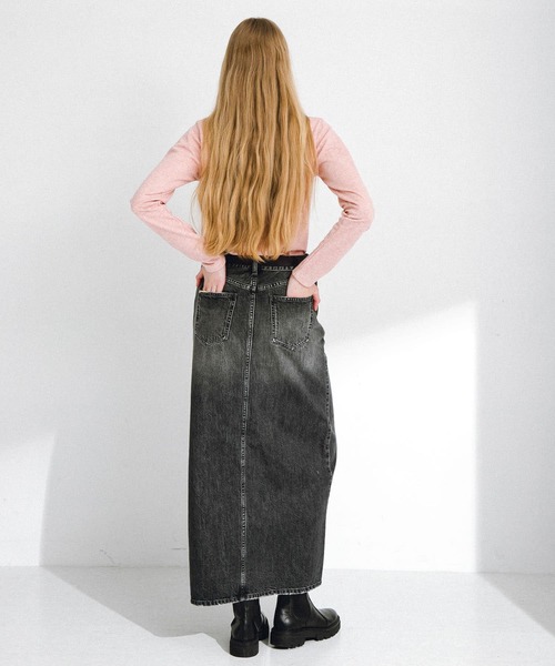 URBAN RESEARCH Sonny Label（アーバンリサーチサニーレーベル）の「JQベーシックロングTシャツ（Tシャツ/カットソー・レディース・グレー/ブラック/ピンク・FREE）」の8枚目の写真