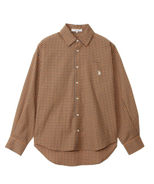 ブラウス シャツ Ada.別注// U.S. POLO ASSN ビッグサイズ ボリュームスリーブ ギンガムチェック シャツ レディース 楽天市場】Ada. Ada.別注// U.S. POLO ASSN ビッグサイズ