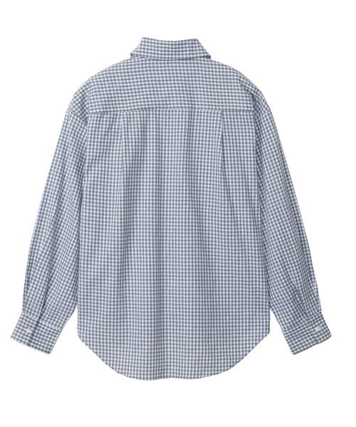 ブラウス シャツ Ada.別注// U.S. POLO ASSN ビッグサイズ ボリュームスリーブ ギンガムチェック シャツ レディース U.S. POLO ASSN. ブラウス シャツ Ada.別注// ASSN ビッグサイズ