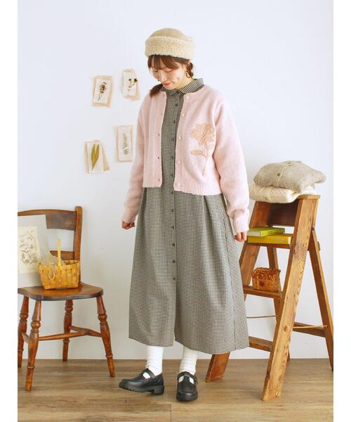 Samansa Mos2（サマンサ モスモス）の「◎ブークレ刺繍ニット