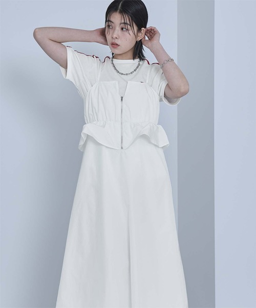 miette(ミエット)の「フロントジップバルーンワンピース(ワンピース・レディース・オフホワイト/ブラック・FREE)」の9枚目の写真