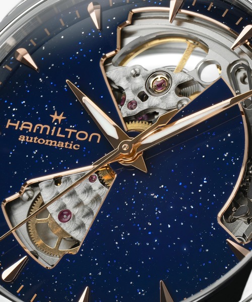 HAMILTON（ハミルトン）の「HAMILTON [ハミルトン] 腕時計 Jazzmaster （ジャズマスター） Open Heart Lady オート 自動巻き 36MM ブルー×ブルー（アナログ腕時計・レディース・ブルー・FREE）」の5枚目の写真