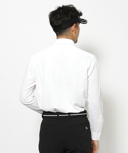 adabat（アダバット）の「サッカーストライプジャージシャツ（シャツ/ブラウス・メンズ・ホワイト系/ブルー系その他4・50/48/46）」の7枚目の写真