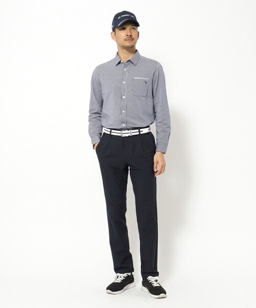 adabat（アダバット）の「サッカーストライプジャージシャツ（シャツ/ブラウス・メンズ・ホワイト系/ブルー系その他4・50/48/46）」の12枚目の写真