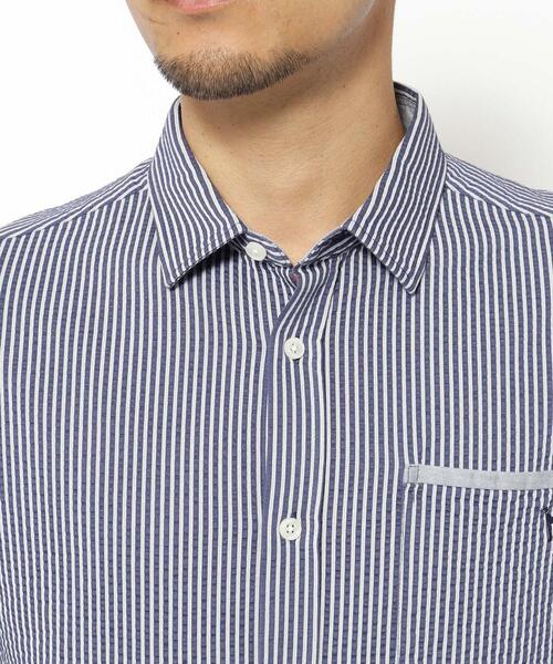 adabat（アダバット）の「サッカーストライプジャージシャツ（シャツ/ブラウス・メンズ・ホワイト系/ブルー系その他4・50/48/46）」の18枚目の写真