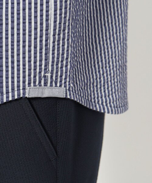 adabat（アダバット）の「サッカーストライプジャージシャツ（シャツ/ブラウス・メンズ・ホワイト系/ブルー系その他4・50/48/46）」の6枚目の写真