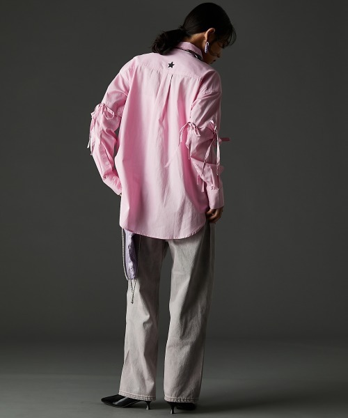 GEVS.（ジェイヴィス）の「カラーオーバーダイデニムパンツ＜大きいサイズ有＞GEVS.（デニムパンツ・レディース・ピンク系/パープル系・73/76/80/84/88/92/96/98/106/114/122）」の18枚目の写真