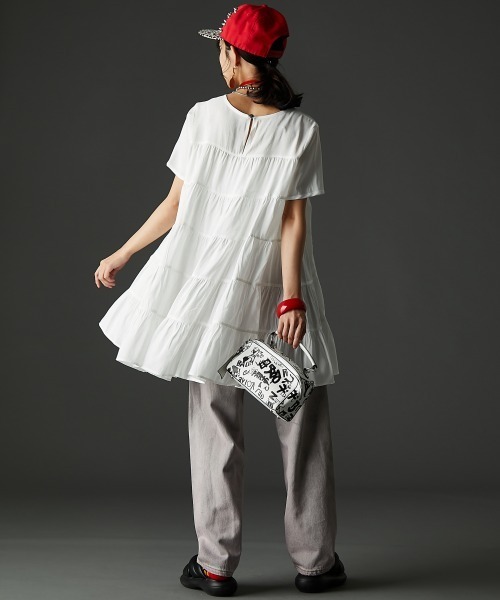 GEVS.（ジェイヴィス）の「カラーオーバーダイデニムパンツ＜大きいサイズ有＞GEVS.（デニムパンツ・レディース・ピンク系/パープル系・73/76/80/84/88/92/96/98/106/114/122）」の21枚目の写真