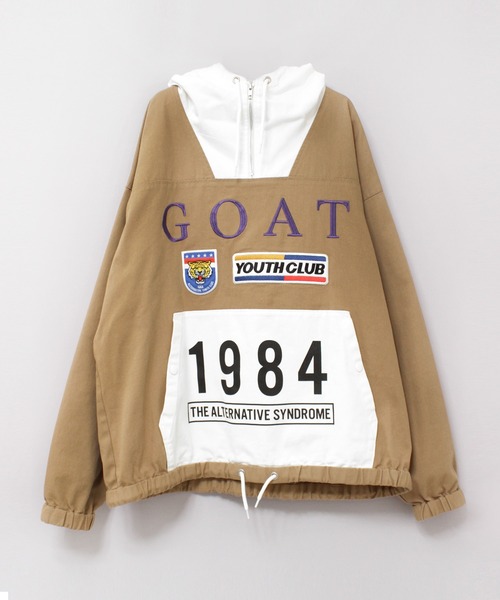 RNA（アールエヌエー）の「B2873 バイカラーチームフーディー（パーカー・レディース・ベージュ/ブルー/ブラック・MEDIUM）」の6枚目の写真