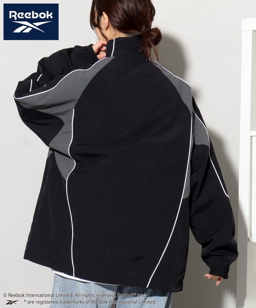 Reebok（リーボック）の「【Reebok/リーボック】別注 ナイロンスタンドジャケット（ナイロンジャケット・メンズ・サックスブルー/グレイッシュベージュ/ブラック/グリーン・M/LL/L）」の17枚目の写真