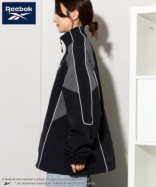 Reebok（リーボック）の「【Reebok/リーボック】別注 ナイロンスタンドジャケット（ナイロンジャケット・メンズ・サックスブルー/グレイッシュベージュ/ブラック/グリーン・M/LL/L）」の16枚目の写真