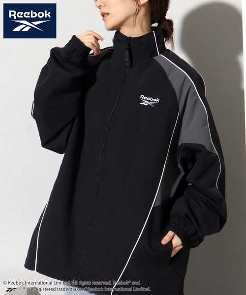 Reebok（リーボック）の「【Reebok/リーボック】別注 ナイロンスタンドジャケット（ナイロンジャケット・メンズ・サックスブルー/グレイッシュベージュ/ブラック/グリーン・M/LL/L）」の14枚目の写真