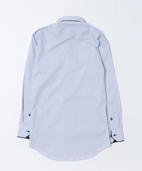 TOKYO SHIRTS(トウキョウシャツ)の「透け防止 形態安定ノーアイロン ボタンダウン 長袖ビジネスワイシャツ(ビジネスシャツ・メンズ・ブルー・首回り39cm-裄丈80cm/首回り39cm-裄丈84cm/首回り41cm-裄丈82cm/首回り41cm-裄丈86cm/首回り43cm-裄丈86cm/首回り42cm-裄丈82cm/首回り42cm-裄丈86cm/首回り43cm-裄丈82cm/首回り37cm-裄丈80cm/首回り37cm-裄丈84cm)」の7枚目の写真