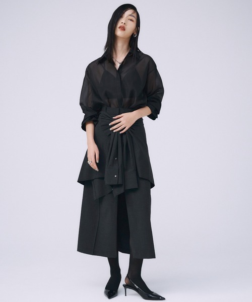新品入荷 セール】SHIRT SKIRT/シャツレイヤードスカート LAYERD スカート