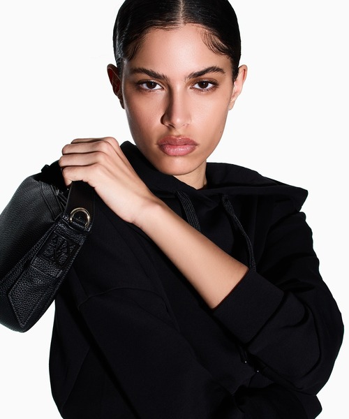 A|X アルマーニ エクスチェンジ】BOXロゴバックル ワンハンドルミニ