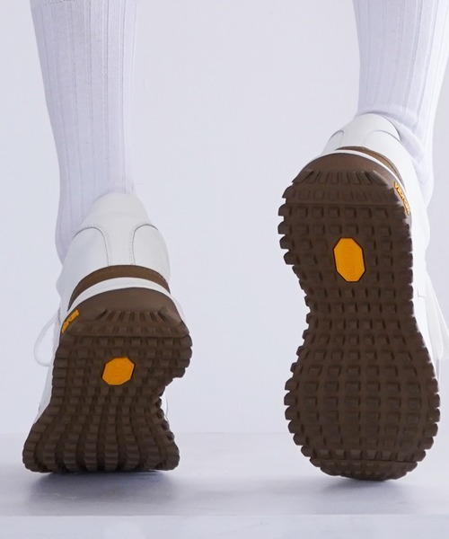 PR01.(ピーアールワン)の「REPRO-PARK GERMAN MILITARY TRAINER VIBRAM SOLE(スニーカー・メンズ・ホワイト/ブラウン・43/42/41)」の5枚目の写真