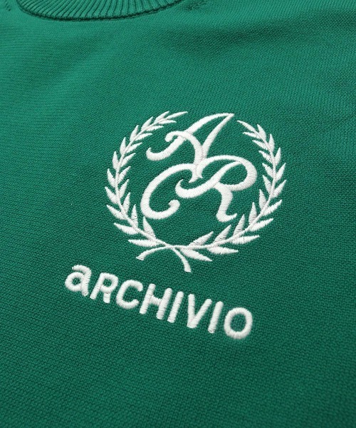 archivio(アルチビオ)の「<LADIES>エンブレム風ロゴニット(ニット/セーター・レディース・グリーン/ネイビー/ホワイト・M/S)」の7枚目の写真