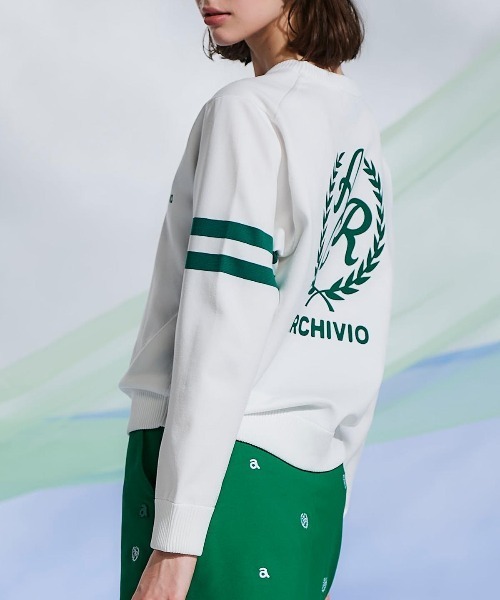 archivio(アルチビオ)の「<LADIES>エンブレム風ロゴニット(ニット/セーター・レディース・グリーン/ネイビー/ホワイト・M/S)」の17枚目の写真