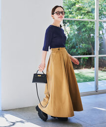 KOBE LETTUCE | [ 田中亜希子さんコラボ ]選べる2丈　撥水/UVカット/花粉防止タックボリュームスカート(スカート)