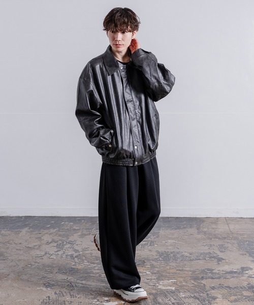 Crownor（クラウノアー）の「PU ジャケット（ブルゾン・メンズ・グレー/ブラウン/チャコール・MEDIUM/LARGE）」の19枚目の写真