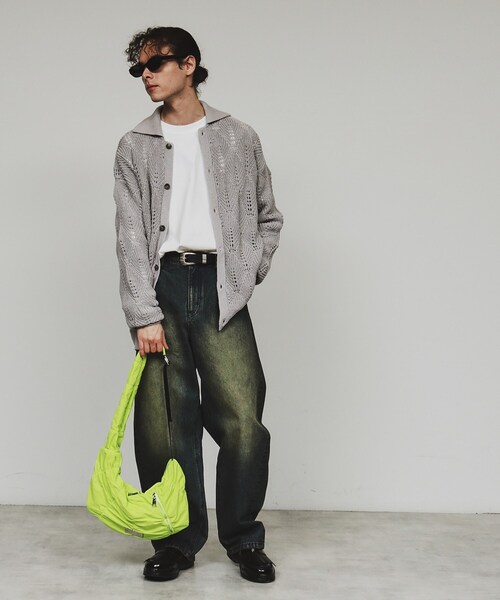 tk.TAKEO KIKUCHI（ティーケータケオキクチ）の「◆【パフィーシリーズ】ロータスショルダー（ショルダーバッグ・メンズ・ブラック系/ブラック/ライム/ブルー・00）」の10枚目の写真