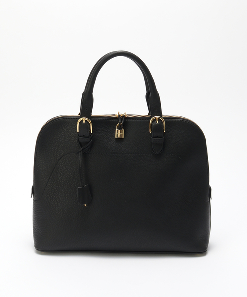 EDIFICE(エディフィス)の「S.MANO (エス マーノ) ROUND BRIEF(ハンドバッグ・メンズ・ブラック・FREE)」の2枚目の写真