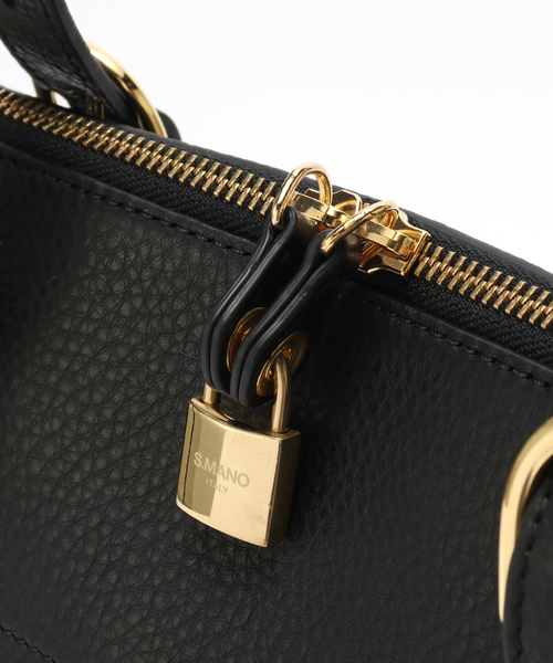 EDIFICE(エディフィス)の「S.MANO (エス マーノ) ROUND BRIEF(ハンドバッグ・メンズ・ブラック・FREE)」の6枚目の写真