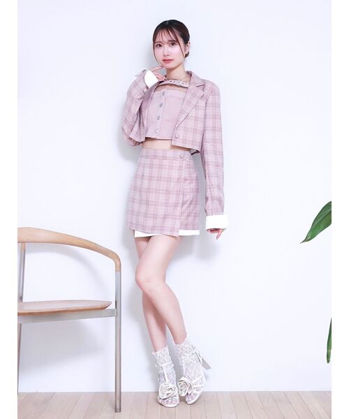 EATME（イートミー）の「ベルトデニムビスチェ（セットアップ可能）（キャミソール・レディース・ブラック/ブルー/ピンク・FREE）」の22枚目の写真